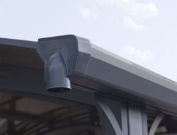Hliníkový přístřešek na auto s obloukovou střechou PALRAM ARCADIA 8500